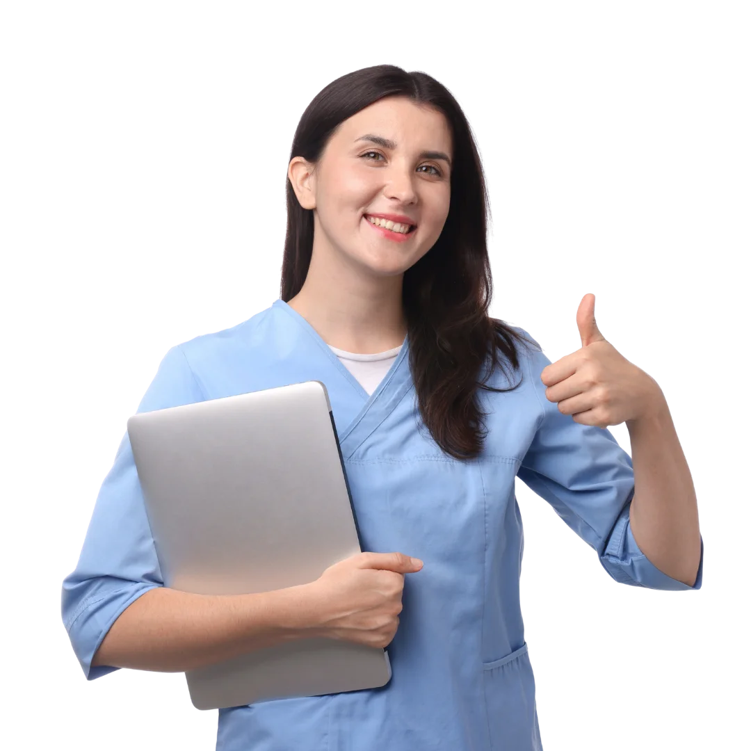 Doctor holding clipboard