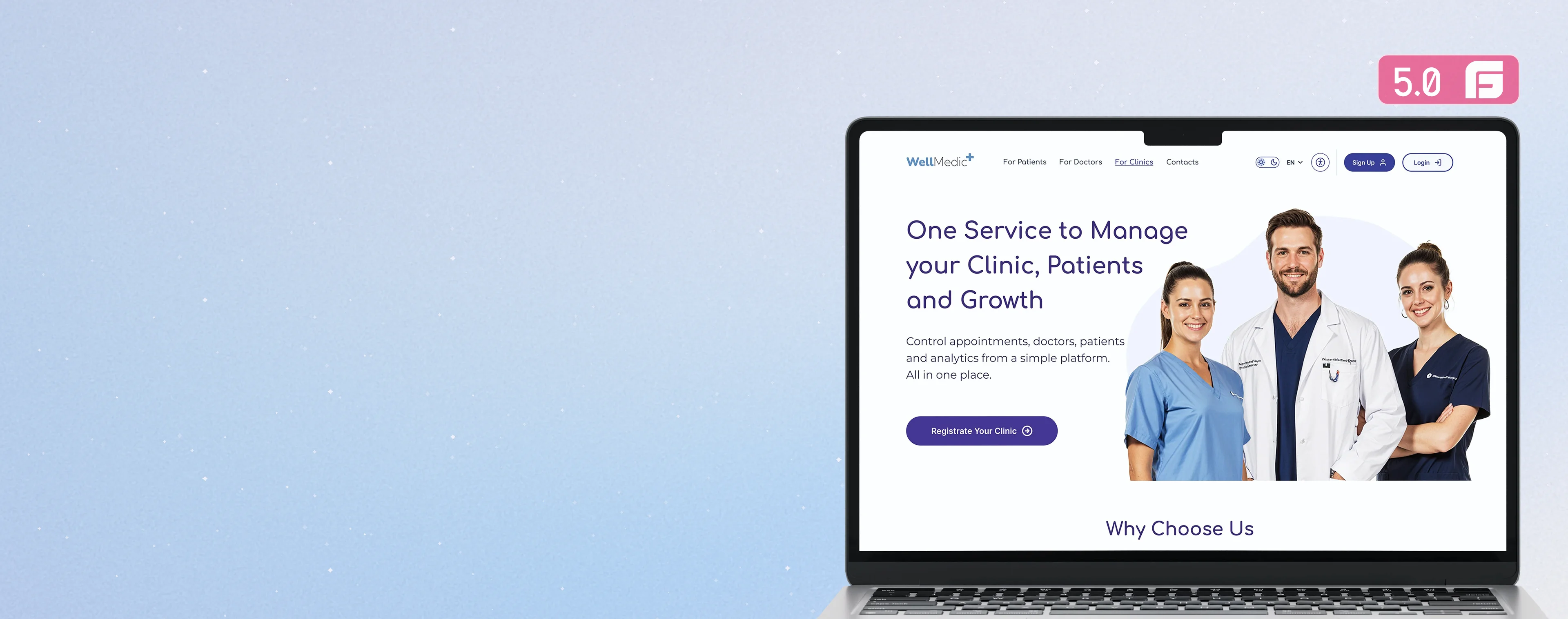 Healthcare SAAS Platform and Web Design