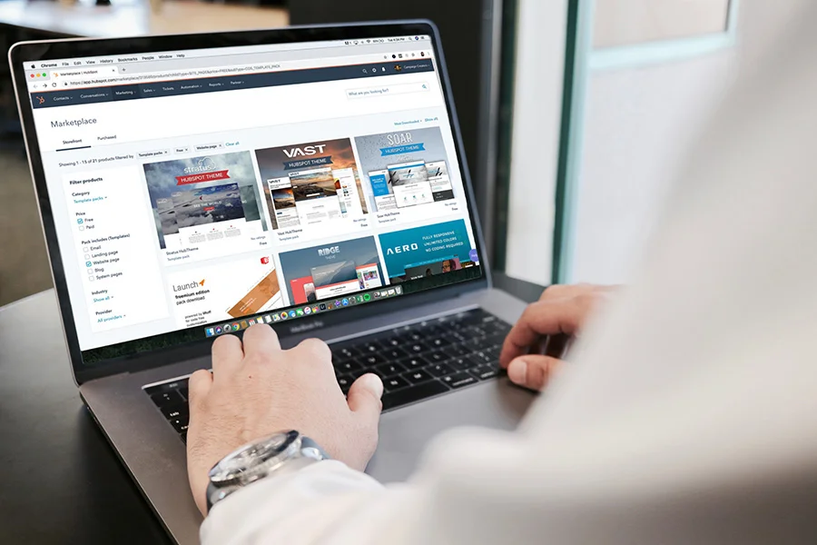Optimised landing page design for clinics